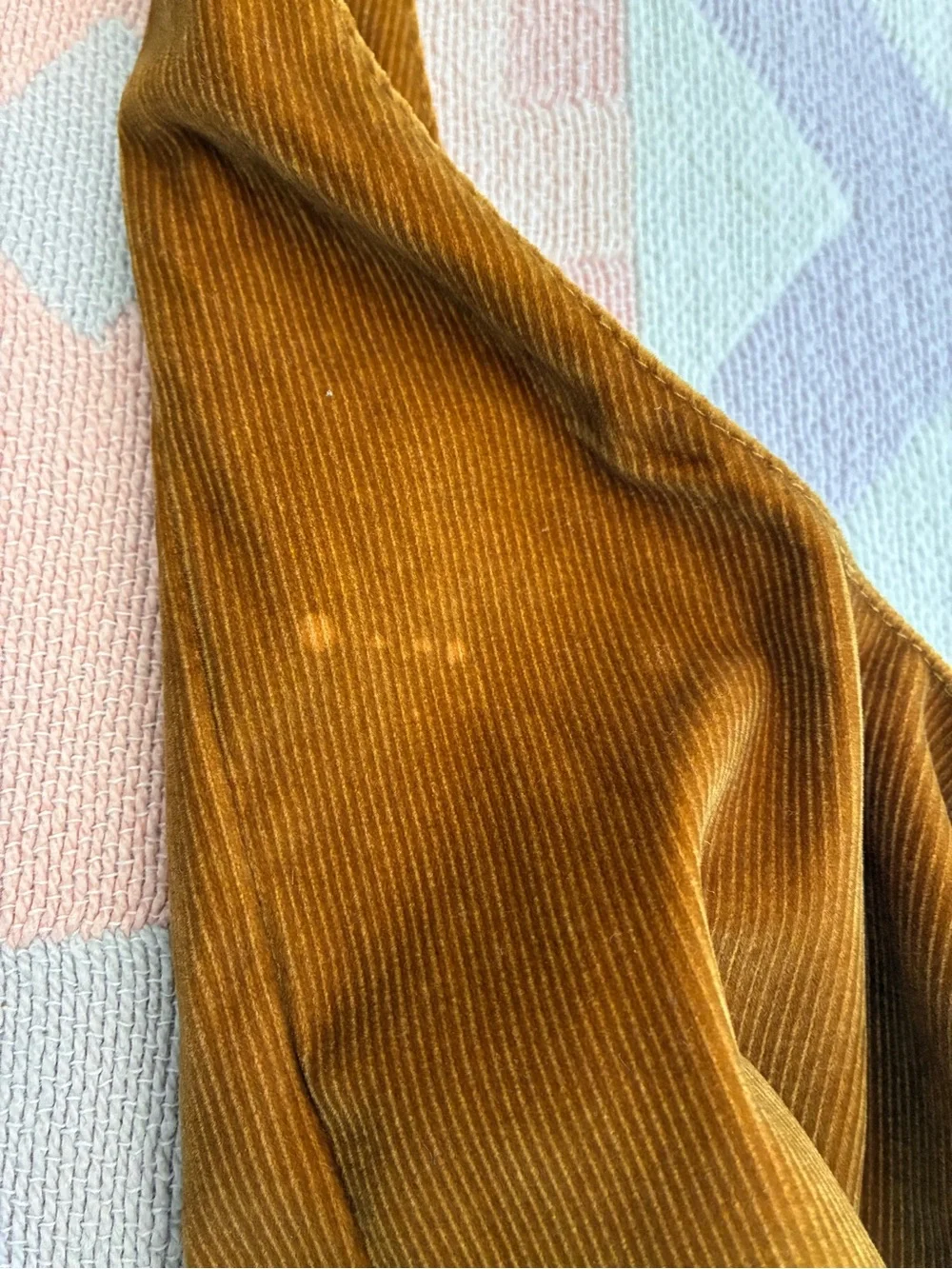 Merit Brown Corduroy Makeup Bag